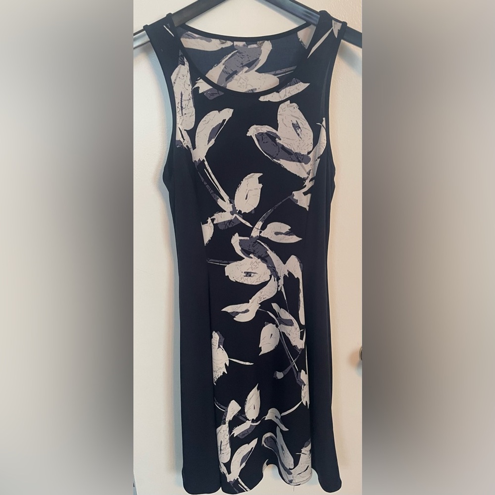 Black and White Floral Dress